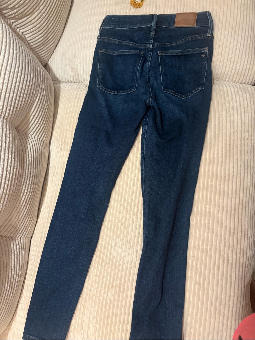 Madewell Dark Blue Skinny Jeans 27T 10” high rise skinny - Picture 4 of 5